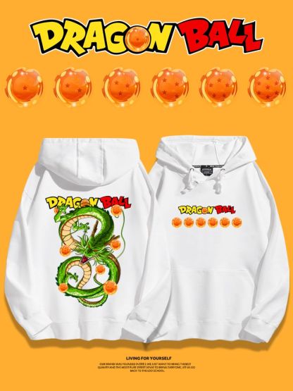 七龍珠聯名衛衣2023秋冬新款親子情侶裝薄絨款連帽衛衣