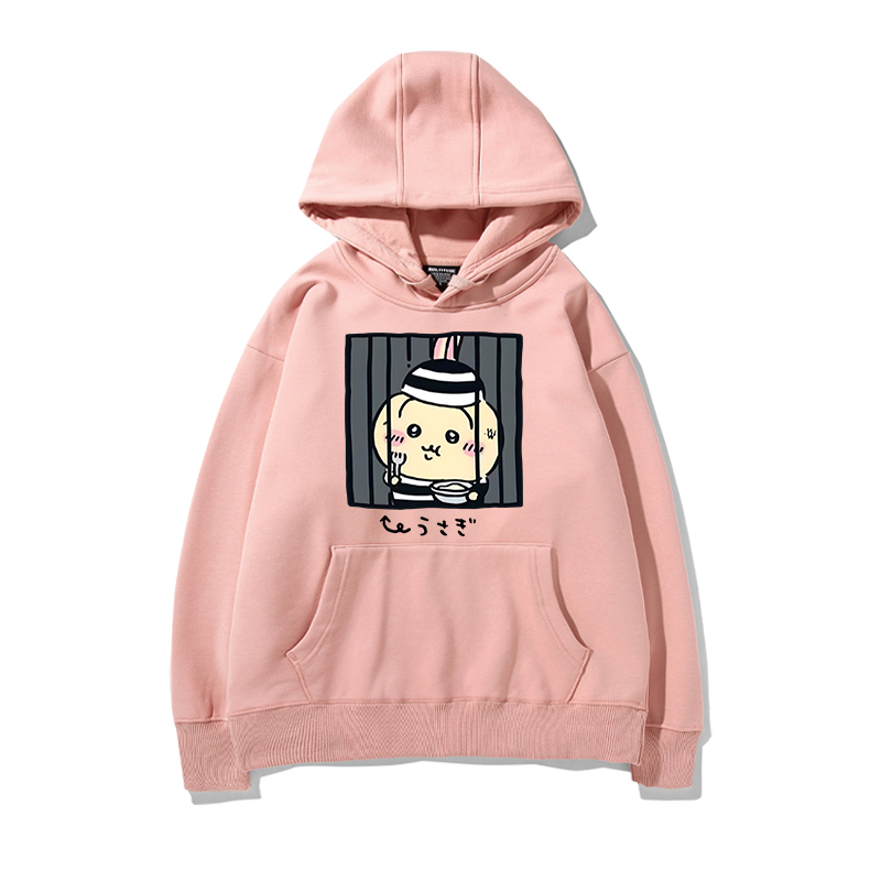 chiikawa 2024秋冬新款親子情侶裝薄絨款連帽衛衣