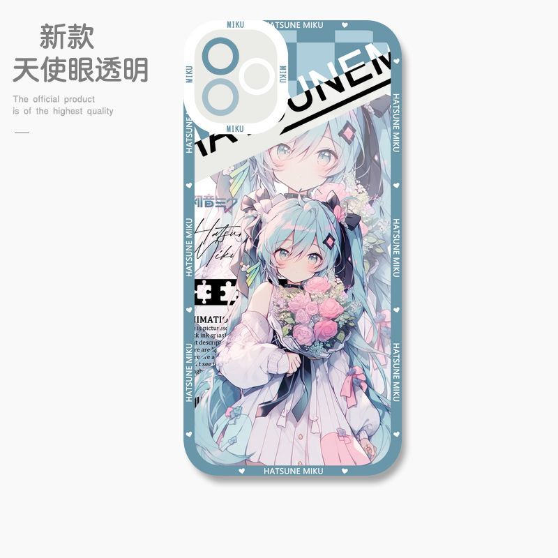 蘋果 系列初音未來天使眼透明防摔軟殼