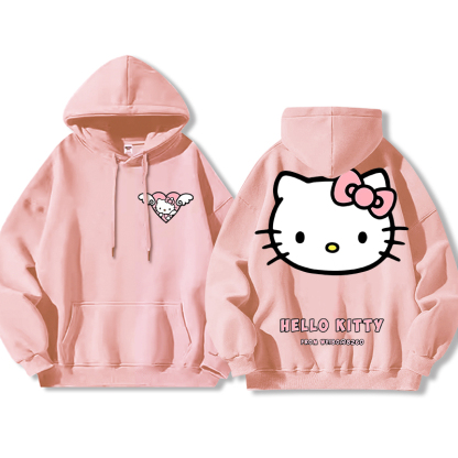 HelloKitty新款 寬鬆百搭 秋冬款 寬鬆連帽衛衣