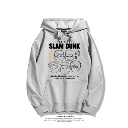 灌籃高手聯名衛衣2023秋冬新款親子情侶裝薄絨款連帽衛衣