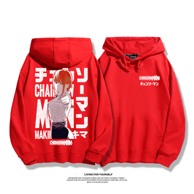 鏈鋸人新款 親子情侶男女款連帽衛衣