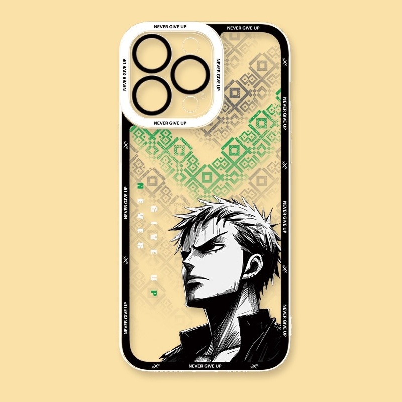 黑白動漫天使眼透明防摔軟殼