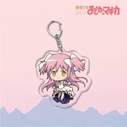 魔法少女小圓鹿目圓曉美焰美樹沙耶香巴麻美亞力克鑰匙扣立牌掛飾【單買三件起送】