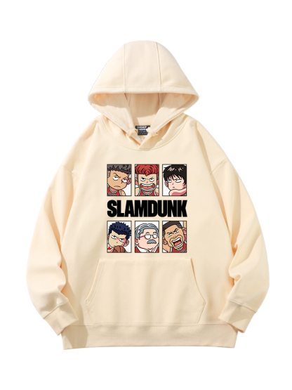 灌籃高手 2024秋冬新款親子情侶裝薄絨款連帽衛衣