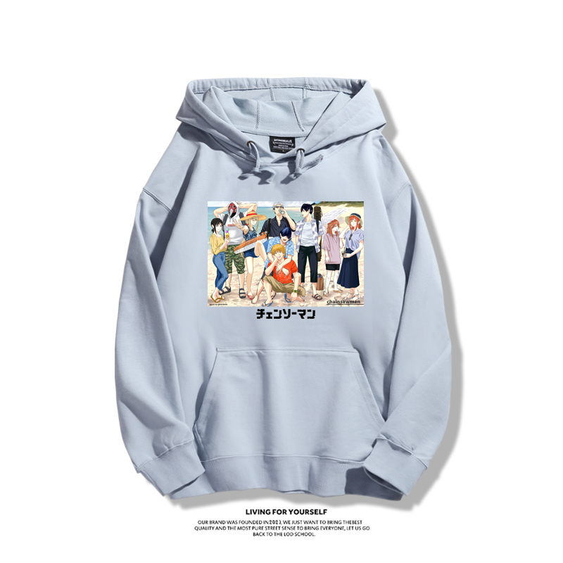 鏈鋸人新款 親子情侶男女款連帽衛衣