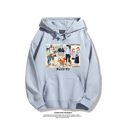 鏈鋸人新款 親子情侶男女款連帽衛衣