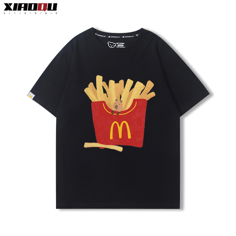 卡皮巴拉 2024親子情侶男女同款 純棉T恤