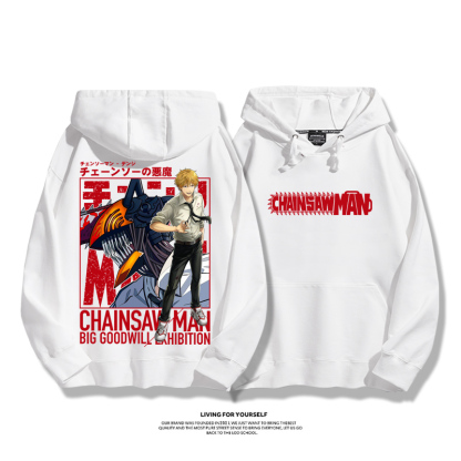 鏈鋸人新款 親子情侶男女款連帽衛衣