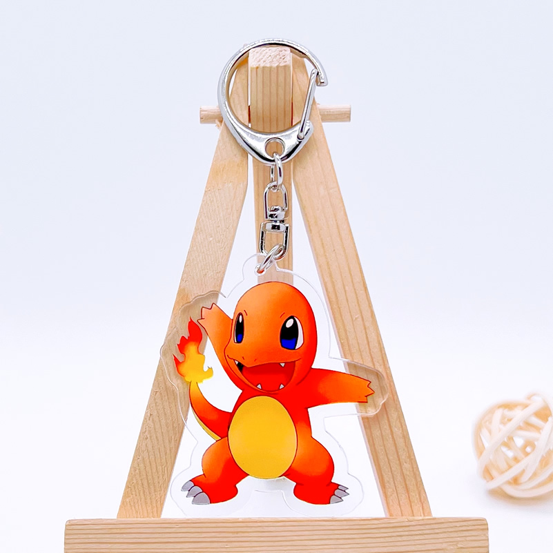 寶可夢繫列 暴萌耿鬼可達鴨超夢亞克力掛件雷丘噴火龍水箭龜掛飾 鑰匙扣
