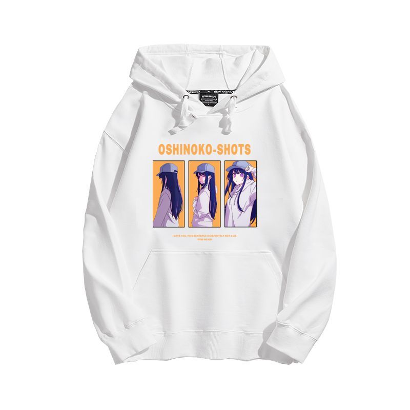 我推的孩子聯名衛衣2023秋冬新款親子情侶裝薄絨款連帽衛衣