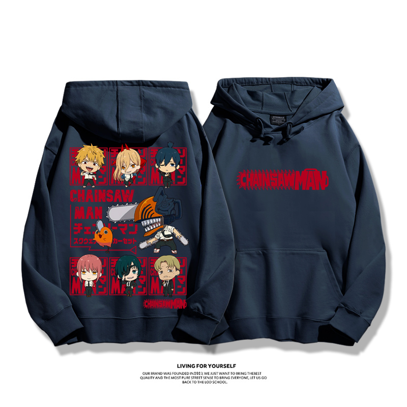 鏈鋸人新款 親子情侶男女款連帽衛衣