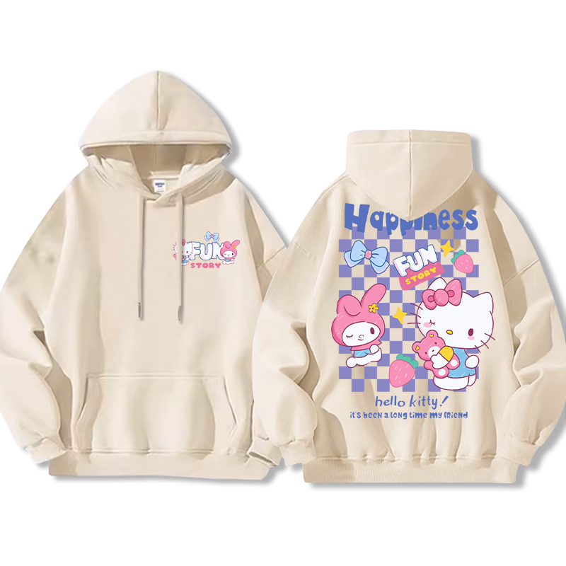 HelloKitty新款 寬鬆百搭 秋冬款 寬鬆連帽衛衣