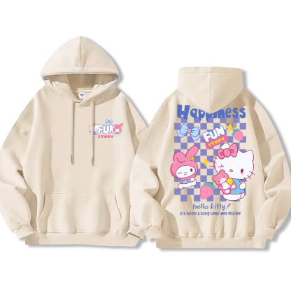 HelloKitty新款 寬鬆百搭 秋冬款 寬鬆連帽衛衣