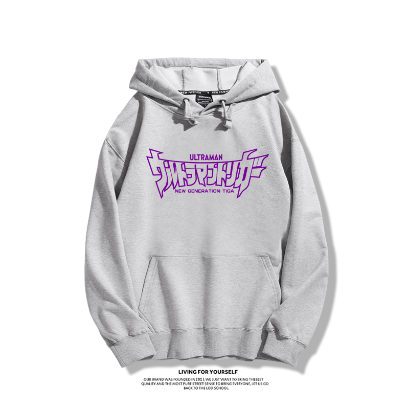 奧特曼50周年紀念聯名衛衣2023秋冬新款親子情侶裝薄絨款連帽衛衣