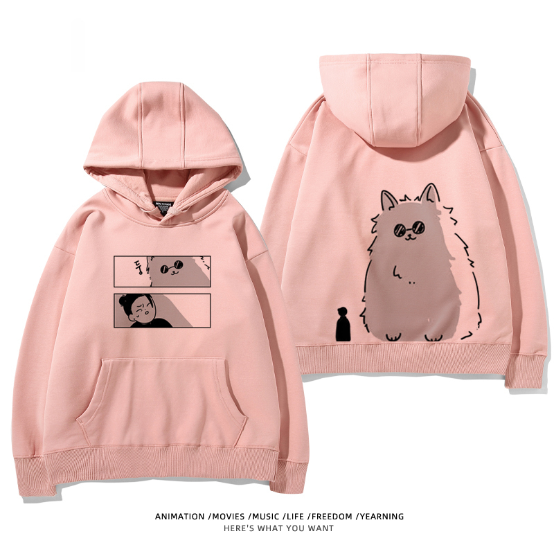 咒術迴戰聯名衛衣2024秋冬新款親子情侶裝薄絨款連帽衛衣