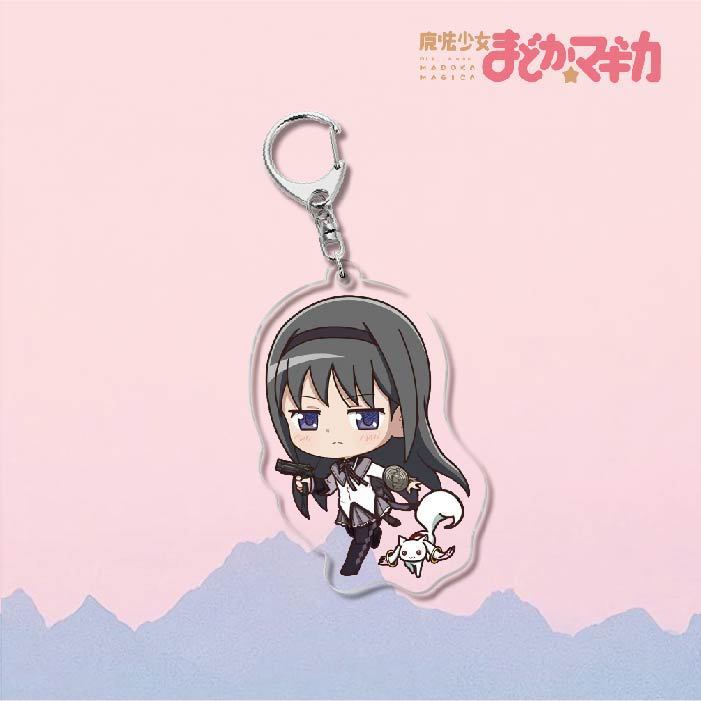 魔法少女小圓鹿目圓曉美焰美樹沙耶香巴麻美亞力克鑰匙扣立牌掛飾【單買三件起送】