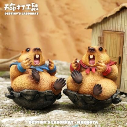 【預購】傑刻動漫×動物幫幫 土撥鼠潮玩桌面擺件