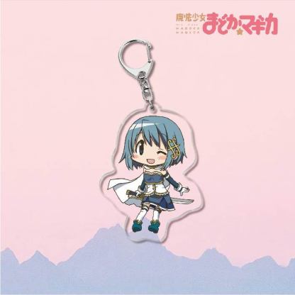 魔法少女小圓鹿目圓曉美焰美樹沙耶香巴麻美亞力克鑰匙扣立牌掛飾【單買三件起送】