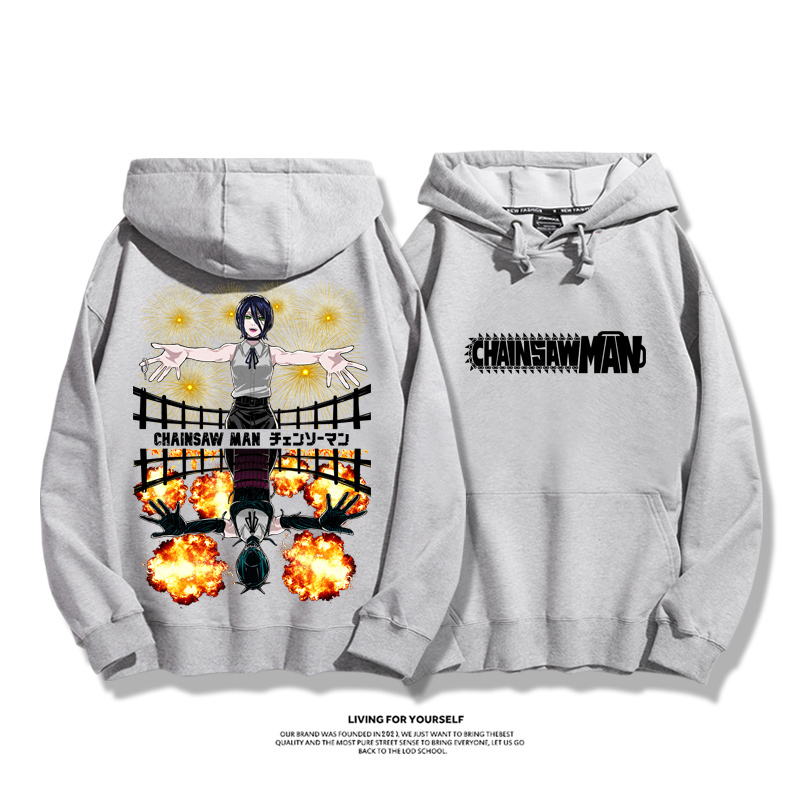 鏈鋸人新款 親子情侶男女款連帽衛衣