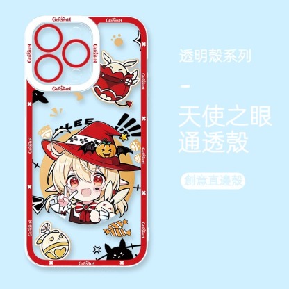 蘋果 系列Q版原神天使眼透明防摔軟殼