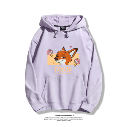 瘋狂動物城聯名衛衣2025秋冬新款親子情侶裝連帽衛衣