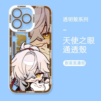 蘋果 系列Q版星穹鐵道天使眼透明防摔軟殼