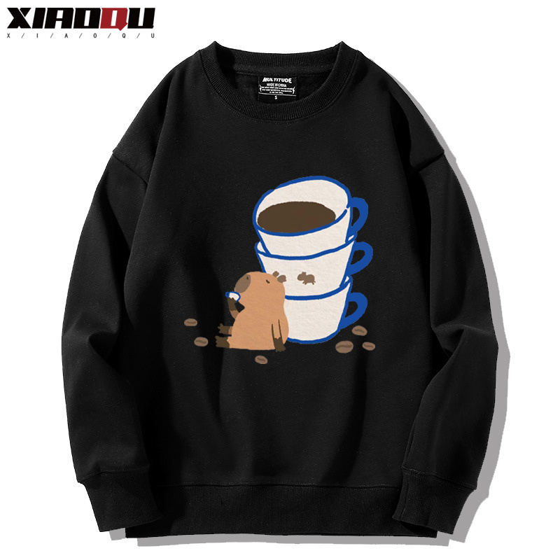 卡皮巴拉 2024親子情侶裝 圓領長袖