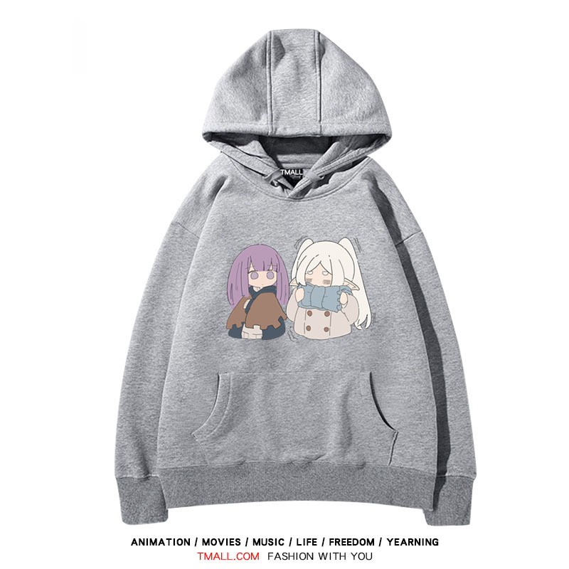 葬送的芙莉蓮 聯名衛衣2024秋冬新款親子情侶裝薄絨款連帽衛衣