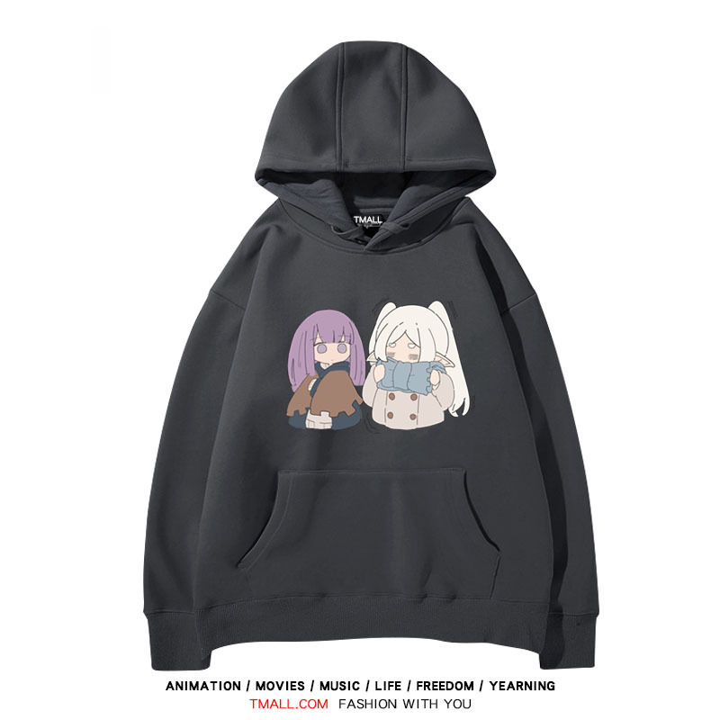 葬送的芙莉蓮 聯名衛衣2024秋冬新款親子情侶裝薄絨款連帽衛衣