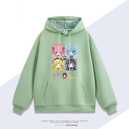 魔法少女小圓新款 親子情侶男女連帽衛衣