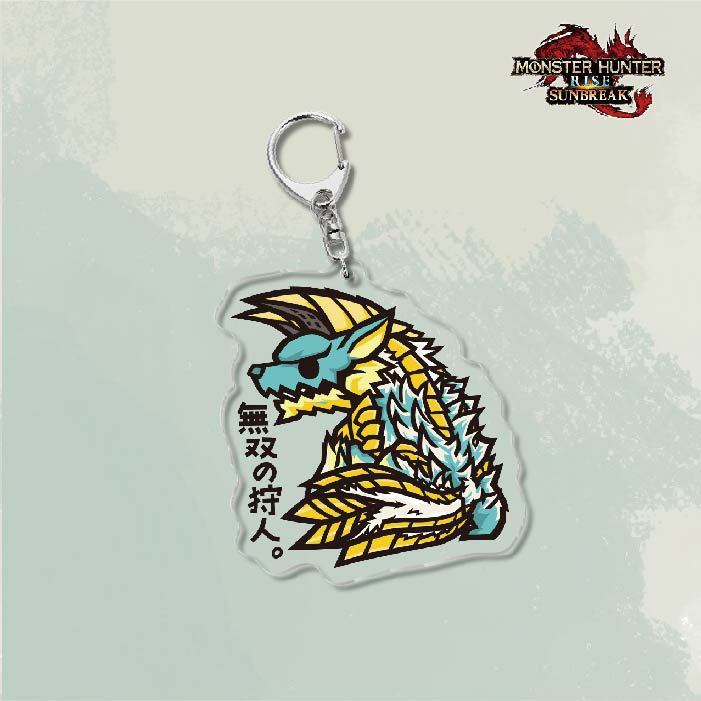 Monster Hunter Rise怪物獵人崛起滅盡龍雪鬼獸冰狼亞力克鑰匙扣掛飾【單買三件起送】