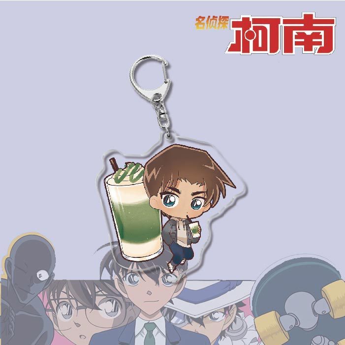 名偵探柯南周邊 灰原哀基德赤井秀一安室透世良真純亞克力鑰匙扣掛飾【單買三件起送】