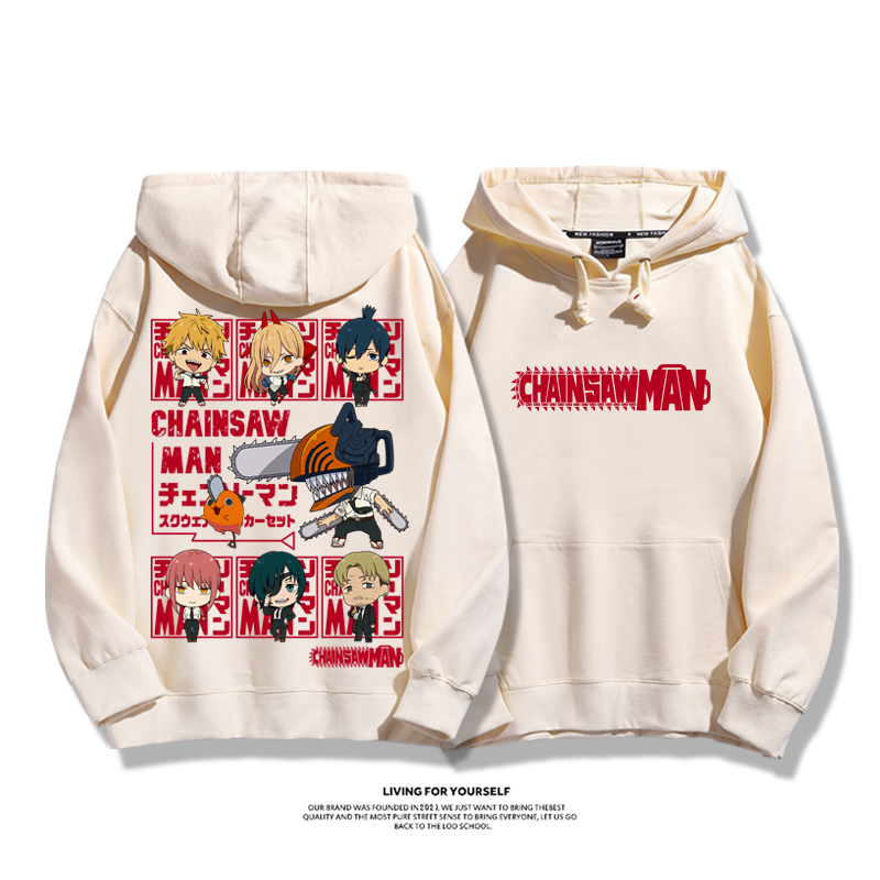 鏈鋸人新款 親子情侶男女款連帽衛衣