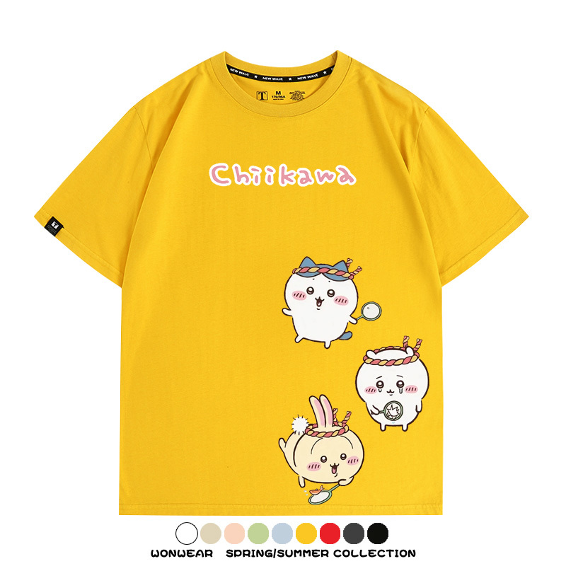 Chiikawa吉伊卡哇烏薩奇寶寶 親子情侶裝寬鬆短袖T