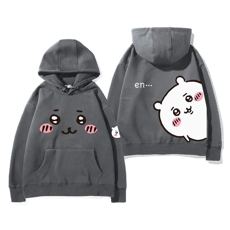 chiikawa 2024秋冬新款親子情侶裝薄絨款連帽衛衣