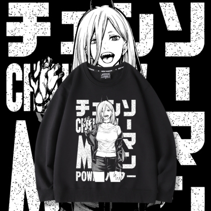 鏈鋸人帕瓦2023親子情侶裝 圓領長袖