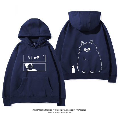 咒術迴戰聯名衛衣2024秋冬新款親子情侶裝薄絨款連帽衛衣