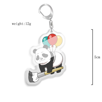 鑰匙扣咒術迴戰伏黑惠五條悟虎杖野薔薇熊貓雙面亞克力掛飾【單買三件起送】
