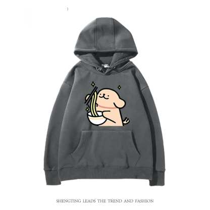 線條小狗 聯名衛衣2024秋冬新款親子情侶裝薄絨款連帽衛衣