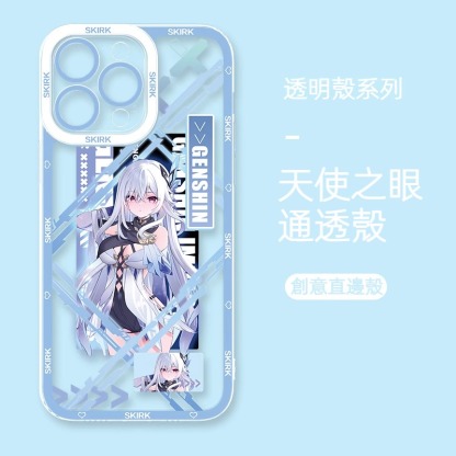 蘋果 系列原神絲柯克天使眼透明防摔軟殼