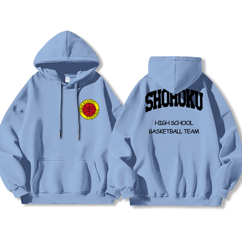 灌籃高手聯名衛衣2024秋冬新款親子情侶裝薄絨款連帽衛衣