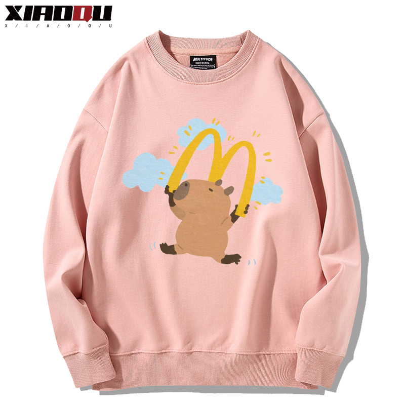 卡皮巴拉 2024親子情侶裝 圓領長袖