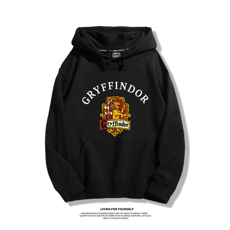 哈利波特聯名衛衣2023秋冬新款親子情侶裝薄絨款連帽衛衣