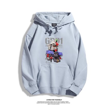 機動戰士高達 聯名衛衣2024秋冬新款親子情侶裝薄絨款連帽衛衣