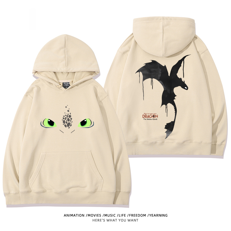 馴龍高手 聯名衛衣2024秋冬新款親子情侶裝薄絨款連帽衛衣