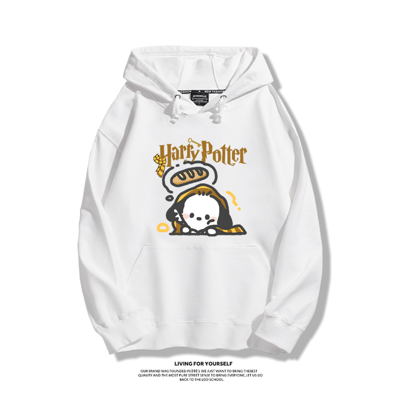 哈利波特聯名帕恰狗2023秋冬新款親子情侶裝薄絨款連帽衛衣