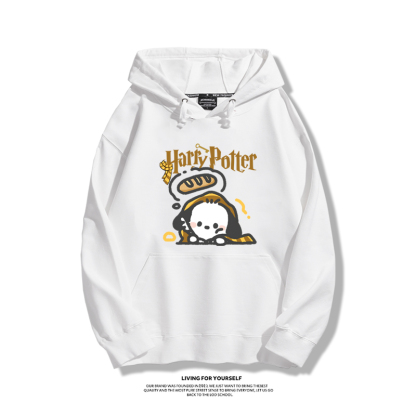哈利波特聯名帕恰狗2023秋冬新款親子情侶裝薄絨款連帽衛衣