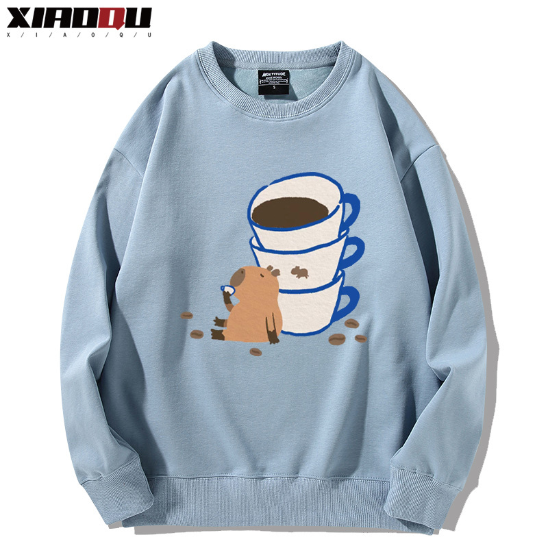 卡皮巴拉 2024親子情侶裝 圓領長袖