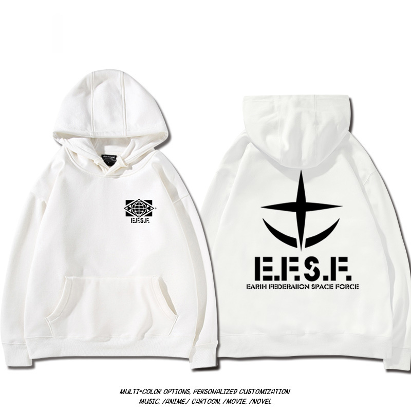 機動戰士高達扎古吉翁 聯名衛衣2024秋冬新款親子情侶裝薄絨款連帽衛衣